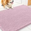 image:imageSmiry Dog Door Mat for Muddy Paws 59x24 Absorbs Moisture and Dirt Doormat NonSlip Washable Quick Dry Chenille Front Door Mat Indoor Entrance Entryway Carpet for Inside Floor CamelDusty Rose