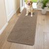 image:imageSmiry Dog Door Mat for Muddy Paws 59x24 Absorbs Moisture and Dirt Doormat NonSlip Washable Quick Dry Chenille Front Door Mat Indoor Entrance Entryway Carpet for Inside Floor CamelCamel