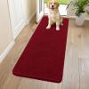 image:imageSmiry Dog Door Mat for Muddy Paws 59x24 Absorbs Moisture and Dirt Doormat NonSlip Washable Quick Dry Chenille Front Door Mat Indoor Entrance Entryway Carpet for Inside Floor CamelRed