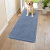 image:imageSmiry Dog Door Mat for Muddy Paws 59x24 Absorbs Moisture and Dirt Doormat NonSlip Washable Quick Dry Chenille Front Door Mat Indoor Entrance Entryway Carpet for Inside Floor CamelAiry Blue