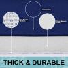 image:imageSmiry Memory Foam Bath Mat 24x16 and 24x20 UShaped Toilet Extra Soft Absorbent Bathroom Rugs Non Slip Bath Rug Runner for Shower Bathroom Floors Navy Blue
