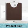 image:imageSmiry Memory Foam Bath Mat 30x20 and 24x20 UShaped Toilet Extra Soft Absorbent Bathroom Rugs Non Slip Bath Rug Runner for Shower Bathroom Floors Brown