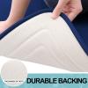 image:imageSmiry Memory Foam Bath Mat 60 x 90 cm Extra Soft NonSlip Bathroom Rug Super Absorbent Quick Dry Thick Comfortable MachineWashable Floor Mat Dark GreyNavy Blue