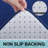 image:imageSmiry Memory Foam Bath Mat Set 30x20 and 36x24 Navy Blue Super Soft Absorbent Bathroom Rugs Non Slip Bath Rug Runner for Shower Bathroom Floors