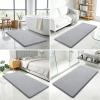 image:imageSmiry Thick Memory Foam Bath Mat 32X20 Ultra Soft NonSlip Bathroom Rug Plush Water Absorbent Quick Dry and Machine Washable Floor Mat for Shower Tub amp Home Decor GreyGrey