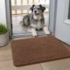 image:imageSmiry Dog Door Mat for Muddy Paws 59x24 Absorbs Moisture and Dirt Doormat NonSlip Washable Quick Dry Chenille Front Door Mat Indoor Entrance Entryway Carpet for Inside Floor CamelMocha