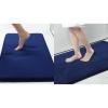 image:imageSmiry Memory Foam Bath Mat Set 30x20 and 36x24 Navy Blue Super Soft Absorbent Bathroom Rugs Non Slip Bath Rug Runner for Shower Bathroom Floors