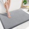 image:imageSmiry Thick Memory Foam Bath Mat 32X20 Ultra Soft NonSlip Bathroom Rug Plush Water Absorbent Quick Dry and Machine Washable Floor Mat for Shower Tub amp Home Decor GreyGrey