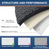 image:imagesmiry Soft Chenille Bath Mats for Bathroom Floor Non Slip Soft Bath Floor Mat Absorbent Runner Rug Bathroom Pedestal Mat 16x24 inches  40x60 cm Dark Grey