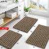 image:imageSmiry Bathroom Rugs Mat Set 2 Piece 24X16UShaped 24x20 Extra Soft Absorbent Non Slip Rubber Backing Machine Washable Quick Dry Chenille Bath Rug Set for Tub Shower and FloorCamel