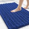 image:imageSmiry Bathroom Rugs Mat Set 2 Piece 30X20UShaped 24x20 Extra Soft Absorbent Non Slip Rubber Backing Machine Washable Quick Dry Chenille Bath Rug Set for Tub Shower and FloorRoyal Blue