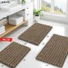 image:imageSmiry Bathroom Rugs Set 2 Piece30x20 Plus 24x16 and Toilet Lid Cover 175x15 Soft and Absorbent Bath Mat Machine Washable NonSlip Plush Carpet Runner for Tub Shower and Floor Home DecorCamel