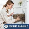 image:imageSmiry Bathroom Rugs Set 2 Piece30x20 Plus 24x16 and Toilet Lid Cover 175x15 Soft and Absorbent Bath Mat Machine Washable NonSlip Plush Carpet Runner for Tub Shower and Floor Home DecorCamel