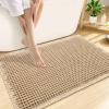 image:imageSmiry Bathroom Rugs Set 2 Piece47x17 Plus 30x20 Extra Soft Absorbent Bath Mats Non Slip Machine Washable Quick Dry Bath Rugs for Bathroom Floor Tub Shower Brown