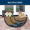 image:imageSmiry Front Door Mat Outside Entrance Heavy Duty Outdoor Indoor Mat Natural Rubber Doormat Non Slip Trap Dirt and Moisture Easy Clean Low Profile Patio Porch Entryway Mat 295x17 VioletCoffee