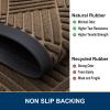 image:imageSmiry Front Door Mat Outside Entrance Heavy Duty Outdoor Indoor Mat Natural Rubber Doormat Non Slip Trap Dirt and Moisture Easy Clean Low Profile Patio Porch Entryway Mat 295x17 VioletBrown