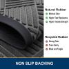 image:imageSmiry Front Door Mat Outside Entrance Heavy Duty Outdoor Indoor Mat Natural Rubber Doormat Non Slip Trap Dirt and Moisture Easy Clean Low Profile Patio Porch Entryway Mat 295x17 VioletMix Black