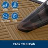 image:imageSmiry Front Door Mat Outside Entrance Heavy Duty Outdoor Indoor Mat Natural Rubber Doormat Non Slip Trap Dirt and Moisture Easy Clean Low Profile Patio Porch Entryway Mat 295x17 VioletCoffee