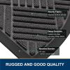 image:imageSmiry Front Door Mat Outside Entrance Heavy Duty Outdoor Indoor Mat Natural Rubber Doormat Non Slip Trap Dirt and Moisture Easy Clean Low Profile Patio Porch Entryway Mat 295x17 VioletGrey