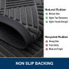 image:imageSmiry Front Door Mat Outside Entrance Heavy Duty Outdoor Indoor Mat Natural Rubber Doormat Non Slip Trap Dirt and Moisture Easy Clean Low Profile Patio Porch Entryway Mat 295x17 VioletLight Grey