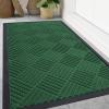 image:imageSmiry Front Door Mat Outside Entrance Heavy Duty Outdoor Indoor Mat Natural Rubber Doormat Non Slip Trap Dirt and Moisture Easy Clean Low Profile Patio Porch Entryway Mat 295x17 VioletGreen