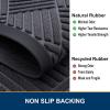 image:imageSmiry Front Door Mat Outside Entrance Heavy Duty Outdoor Indoor Mat Natural Rubber Doormat Non Slip Trap Dirt and Moisture Easy Clean Low Profile Patio Porch Entryway Mat 295x17 VioletDark Grey