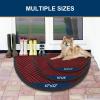 image:imageSmiry Front Door Mat Outside Entrance Heavy Duty Outdoor Indoor Mat Natural Rubber Doormat Non Slip Trap Dirt and Moisture Easy Clean Low Profile Patio Porch Entryway Mat 295x17 VioletWine Red