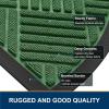 image:imageSmiry Front Door Mat Outside Entrance Heavy Duty Outdoor Indoor Mat Natural Rubber Doormat Non Slip Trap Dirt and Moisture Easy Clean Low Profile Patio Porch Entryway Mat 295x17 VioletGreen