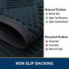 image:imageSmiry Front Door Mat Outside Entrance Heavy Duty Outdoor Indoor Mat Natural Rubber Doormat Non Slip Trap Dirt and Moisture Easy Clean Low Profile Patio Porch Entryway Mat 295x17 VioletLake Blue