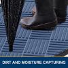 image:imageSmiry Front Door Mat Outside Entrance Heavy Duty Outdoor Indoor Mat Natural Rubber Doormat Non Slip Trap Dirt and Moisture Easy Clean Low Profile Patio Porch Entryway Mat 295x17 VioletBlue