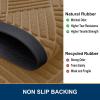 image:imageSmiry Front Door Mat Outside Entrance Heavy Duty Outdoor Indoor Mat Natural Rubber Doormat Non Slip Trap Dirt and Moisture Easy Clean Low Profile Patio Porch Entryway Mat 295x17 VioletCoffee
