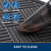 image:imageSmiry Front Door Mat Outside Entrance Heavy Duty Outdoor Indoor Mat Natural Rubber Doormat Non Slip Trap Dirt and Moisture Easy Clean Low Profile Patio Porch Entryway Mat 295x17 VioletLight Grey