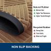 image:imageSmiry Front Door Mat Outside Entrance Heavy Duty Outdoor Indoor Mat Natural Rubber Doormat Non Slip Trap Dirt and Moisture Easy Clean Low Profile Patio Porch Entryway Mat 295x17 VioletCoffee