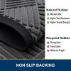 image:imageSmiry Front Door Mat Outside Entrance Heavy Duty Outdoor Indoor Mat Natural Rubber Doormat Non Slip Trap Dirt and Moisture Easy Clean Low Profile Patio Porch Entryway Mat 295x17 VioletGrey