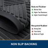 image:imageSmiry Front Door Mat Outside Entrance Heavy Duty Outdoor Indoor Mat Natural Rubber Doormat Non Slip Trap Dirt and Moisture Easy Clean Low Profile Patio Porch Entryway Mat 295x17 VioletLight Grey