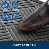 image:imageSmiry Front Door Mat Outside Entrance Heavy Duty Outdoor Indoor Mat Natural Rubber Doormat Non Slip Trap Dirt and Moisture Easy Clean Low Profile Patio Porch Entryway Mat 295x17 VioletMix Black