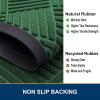 image:imageSmiry Front Door Mat Outside Entrance Heavy Duty Outdoor Indoor Mat Natural Rubber Doormat Non Slip Trap Dirt and Moisture Easy Clean Low Profile Patio Porch Entryway Mat 295x17 VioletGreen