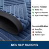 image:imageSmiry Front Door Mat Outside Entrance Heavy Duty Outdoor Indoor Mat Natural Rubber Doormat Non Slip Trap Dirt and Moisture Easy Clean Low Profile Patio Porch Entryway Mat 295x17 VioletBlue