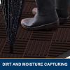 image:imageSmiry Front Door Mat Outside Entrance Heavy Duty Outdoor Indoor Mat Natural Rubber Doormat Non Slip Trap Dirt and Moisture Easy Clean Low Profile Patio Porch Entryway Mat 295x17 VioletPure Brown