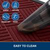 image:imageSmiry Front Door Mat Outside Entrance Heavy Duty Outdoor Indoor Mat Natural Rubber Doormat Non Slip Trap Dirt and Moisture Easy Clean Low Profile Patio Porch Entryway Mat 295x17 VioletWine Red