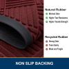 image:imageSmiry Front Door Mat Outside Entrance Heavy Duty Outdoor Indoor Mat Natural Rubber Doormat Non Slip Trap Dirt and Moisture Easy Clean Low Profile Patio Porch Entryway Mat 295x17 VioletWine Red