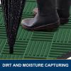 image:imageSmiry Front Door Mat Outside Entrance Heavy Duty Outdoor Indoor Mat Natural Rubber Doormat Non Slip Trap Dirt and Moisture Easy Clean Low Profile Patio Porch Entryway Mat 295x17 VioletGreen