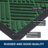 image:imageSmiry Front Door Mat Outside Entrance Heavy Duty Outdoor Indoor Mat Natural Rubber Doormat Non Slip Trap Dirt and Moisture Easy Clean Low Profile Patio Porch Entryway Mat 295x17 VioletGreen
