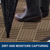 image:imageSmiry Front Door Mat Outside Entrance Heavy Duty Outdoor Indoor Mat Natural Rubber Doormat Non Slip Trap Dirt and Moisture Easy Clean Low Profile Patio Porch Entryway Mat 295x17 VioletBrown