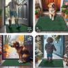 image:imageSmiry Front Door Mat Outside Entrance Heavy Duty Outdoor Indoor Mat Natural Rubber Doormat Non Slip Trap Dirt and Moisture Easy Clean Low Profile Patio Porch Entryway Mat 295x17 VioletGreen