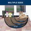 image:imageSmiry Front Door Mat Outside Entrance Heavy Duty Outdoor Indoor Mat Natural Rubber Doormat Non Slip Trap Dirt and Moisture Easy Clean Low Profile Patio Porch Entryway Mat 295x17 VioletBrown