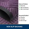 image:imageSmiry Front Door Mat Outside Entrance Heavy Duty Outdoor Indoor Mat Natural Rubber Doormat Non Slip Trap Dirt and Moisture Easy Clean Low Profile Patio Porch Entryway Mat 295x17 VioletViolet