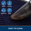 image:imageSmiry Front Door Mat Outside Entrance Heavy Duty Outdoor Indoor Mat Natural Rubber Doormat Non Slip Trap Dirt and Moisture Easy Clean Low Profile Patio Porch Entryway Mat 295x17 VioletBlack Blue