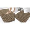 image:imageSmiry Bathroom Rugs Mat Set 2 Piece 30X20UShaped 24x20 Extra Soft Absorbent Non Slip Rubber Backing Machine Washable Quick Dry Chenille Bath Rug Set for Tub Shower and FloorCamel