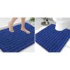 image:imageSmiry Bathroom Rugs Mat Set 2 Piece 36X24UShaped 24x20 Extra Soft Absorbent Non Slip Rubber Backing Machine Washable Quick Dry Chenille Bath Rug Set for Tub Shower and FloorRoyal Blue